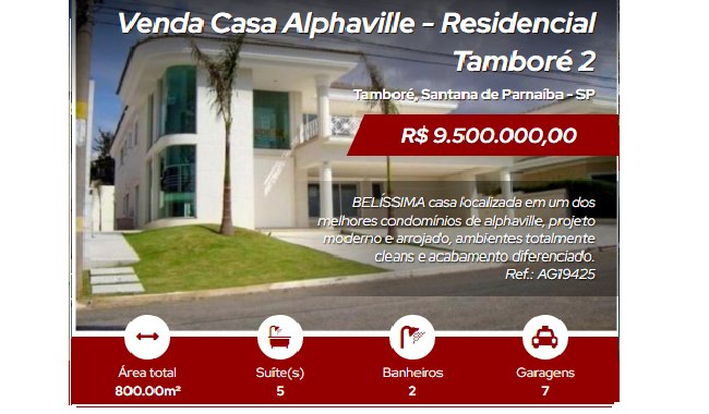 Venda de Casas em  Alphaville - Residencial Tambor 2