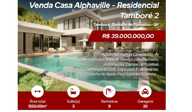 Venda de Casas em  Alphaville - Residencial Tambor 2