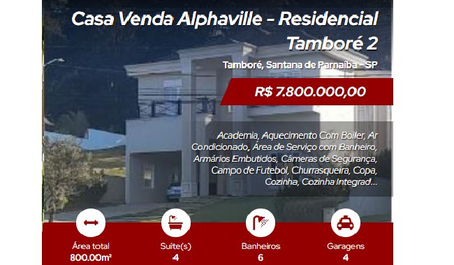 Venda de Casas em  Alphaville - Residencial Tambor 2