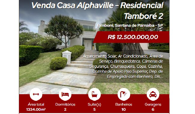 Venda de Casas em  Alphaville - Residencial Tambor 2