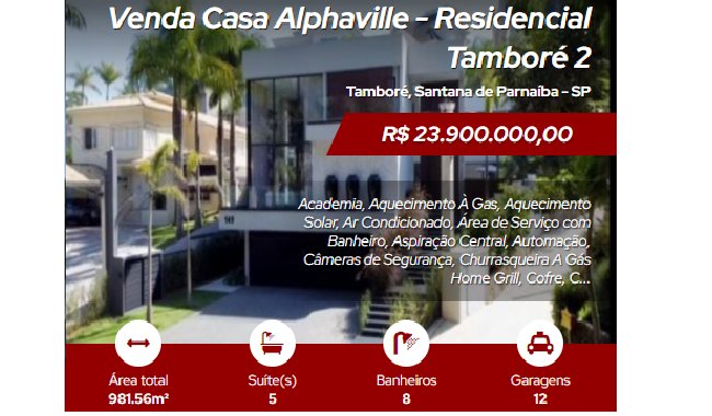 Venda de Casas em  Alphaville - Residencial Tambor 2